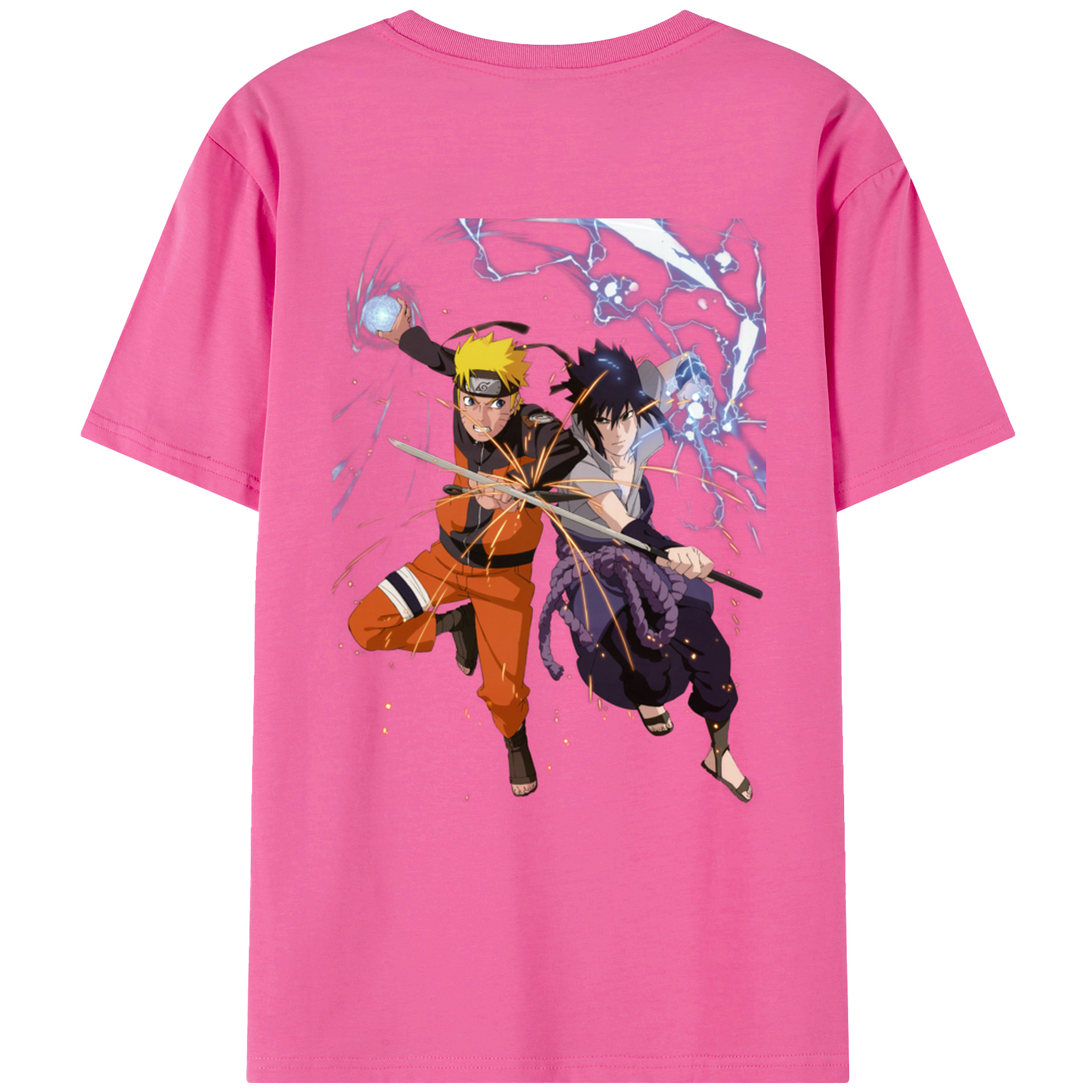 （画像用） NARUTO -ナルト- うずまき ナルト Uzumaki Naruto レディース半袖Tシャツ(バックプリント)